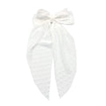 Frayed Dot Tapered XL Hair Bow w/Clip