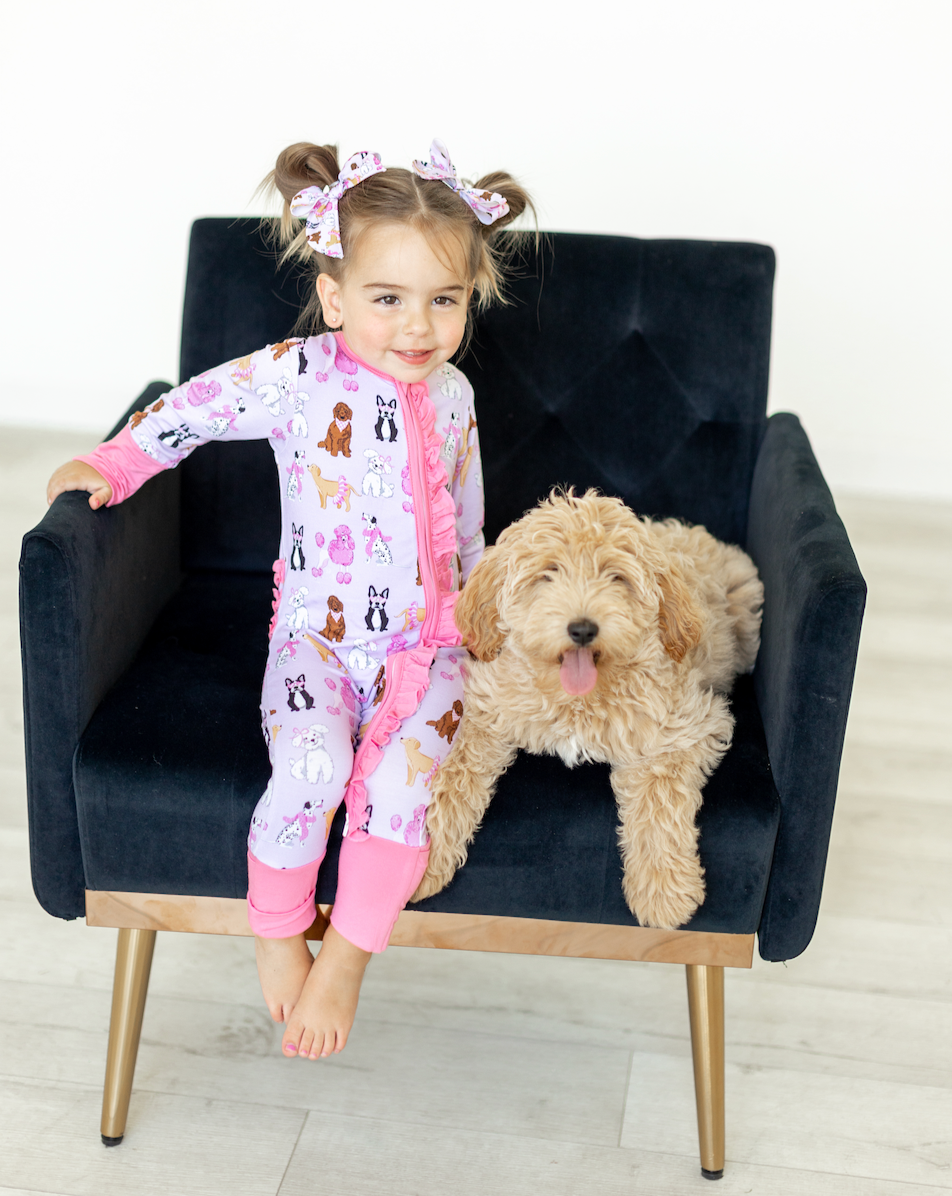 Pastel Pups Zippy Bamboo PJ