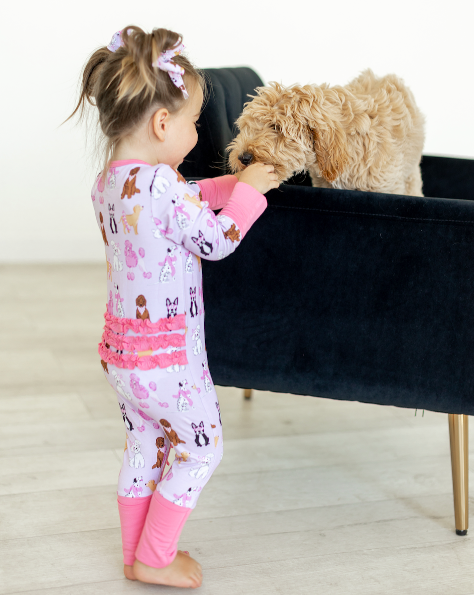 Pastel Pups Zippy Bamboo PJ