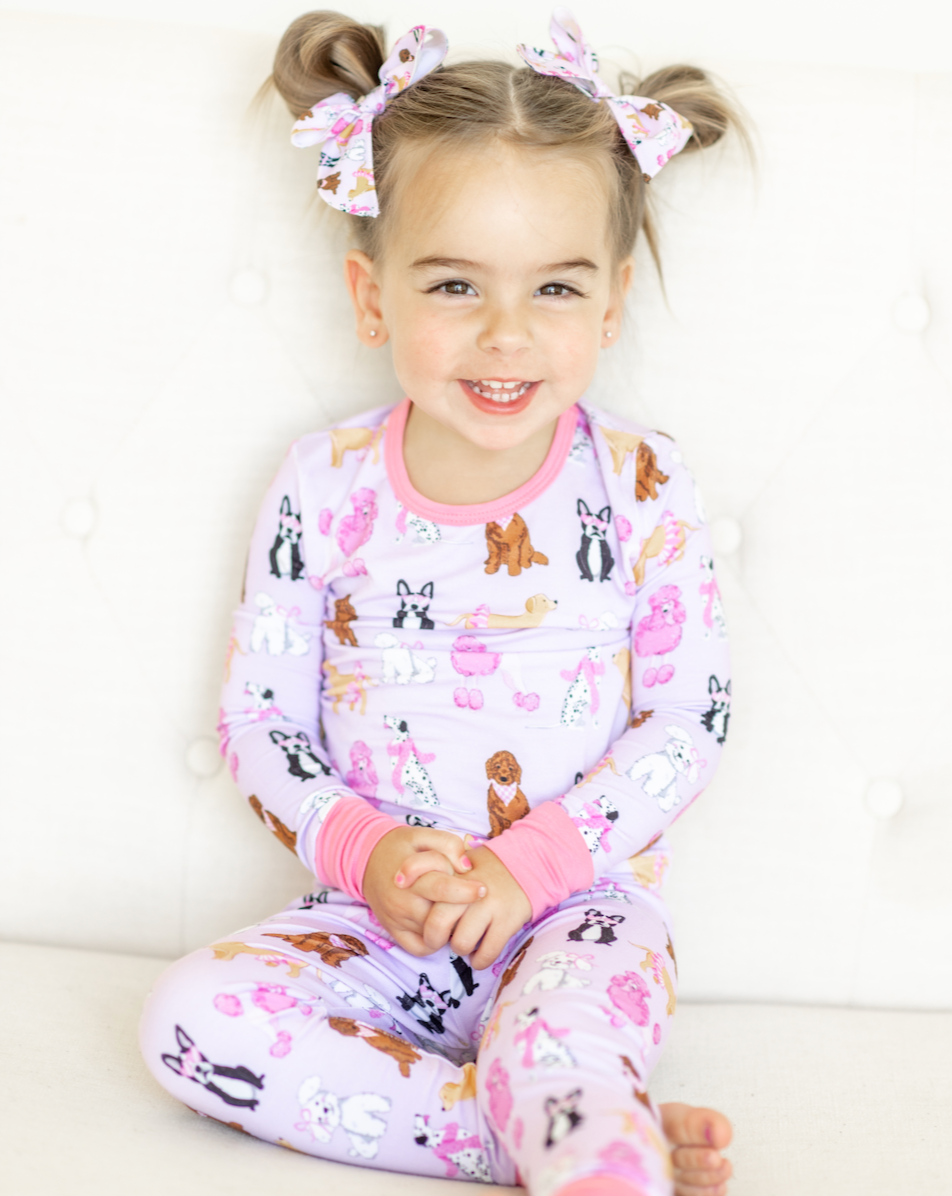 Pastel Pups Two Piece PJ