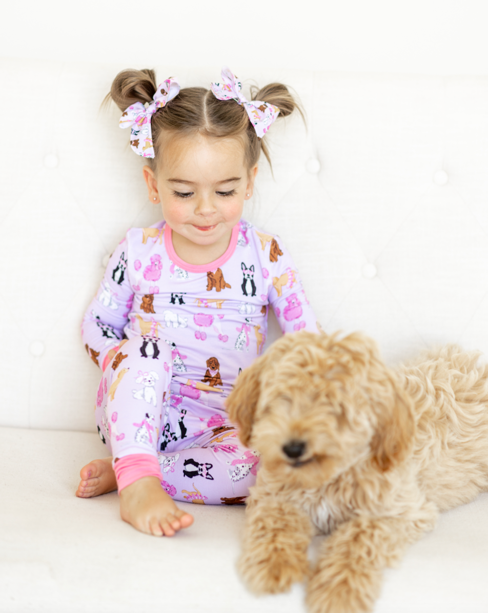 Pastel Pups Two Piece PJ