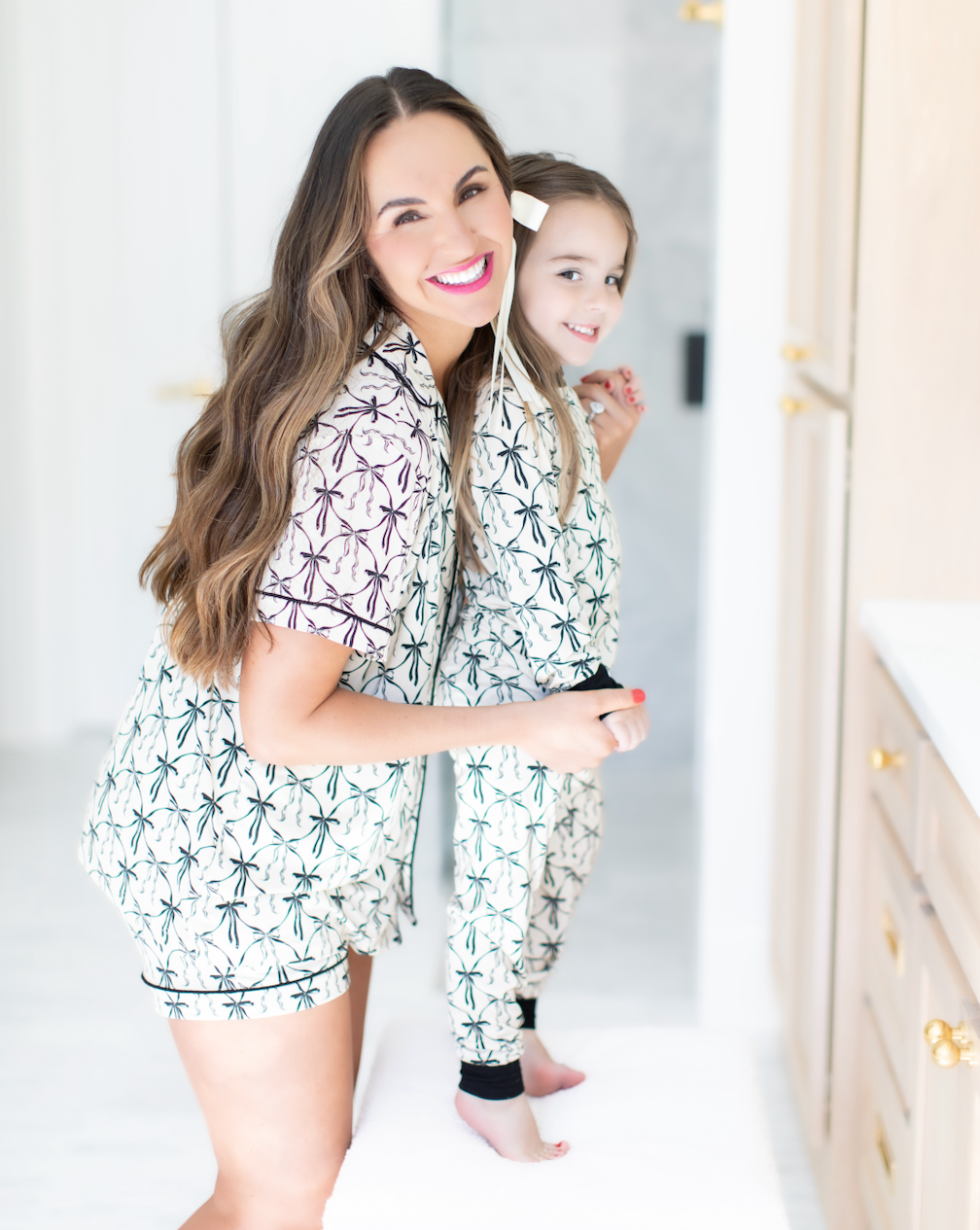 Vintage Bow Toddler Two Piece Bamboo PJ