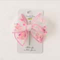 Pink Valentine Confetti Bow
